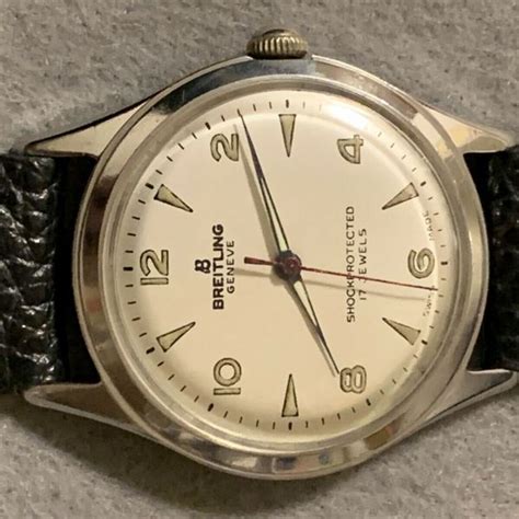 breitling 2916|1956 BREITLING 2916 MEN’S WATCH. ORIGINAL DIAL 17J.